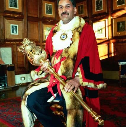 File Picture dated May 20th 1996. New City Mayor Mohammed Choudhary in his Mayoral Garb in the Mayor's Parlour.