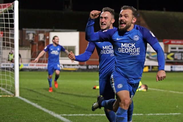 Danny Lloyd (front) is a rapid improver, but Ricky Miller (back) has been a huge disappointment at Posh.