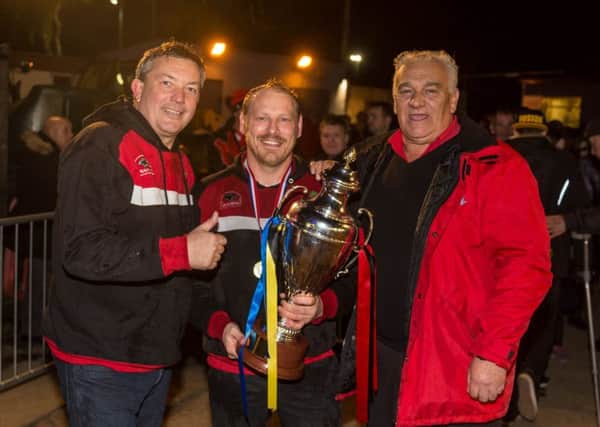 Panthers team boss Carl Johnson, pictured here holding the SGB Championship KO Cup, is getting plenty of votes in Personality of the Year.