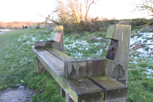 Saw attack to seats, fencing  and trees at Ferry Meadows EMN-171228-185846009