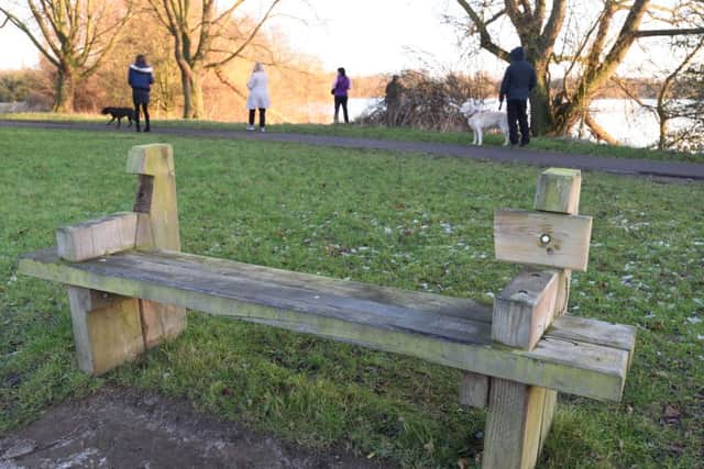 Saw attack to seats, fencing  and trees at Ferry Meadows EMN-171228-185939009