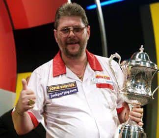 Martin Adams after his first world championship win in 2007.