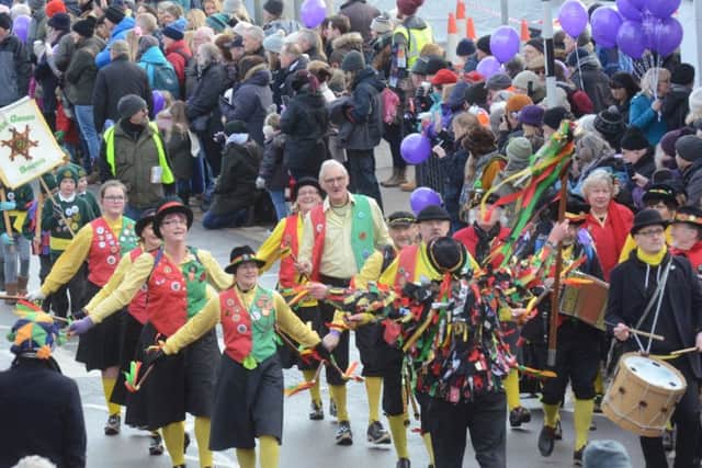 Straw Bear Festival parade