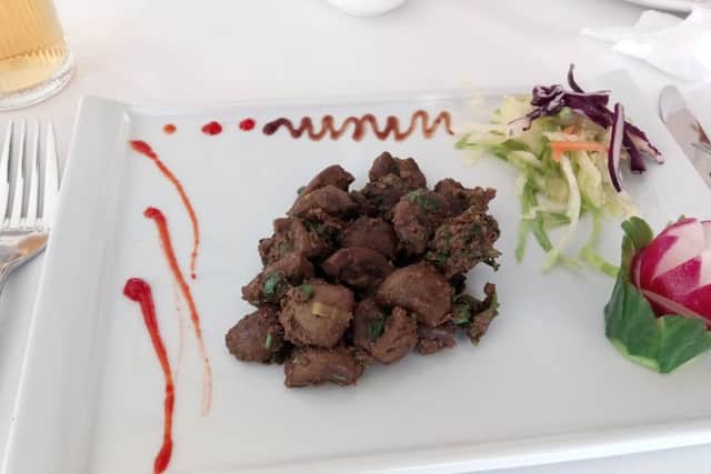 Brad Barnes dines at The Gurkha Lounge in Stewartby Avenue, Hampton Vale.