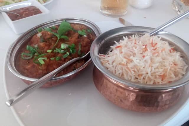 Brad Barnes dines at The Gurkha Lounge in Stewartby Avenue, Hampton Vale.