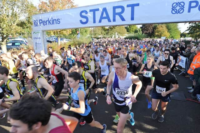 Perkins Great Eastern Run 2017 at the Embankment. Half marathon starters EMN-170810-174916009