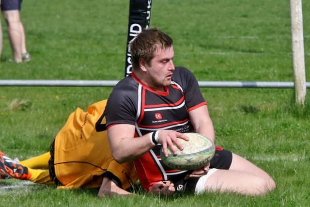 Robb Shingles scored three tries for Oundle.