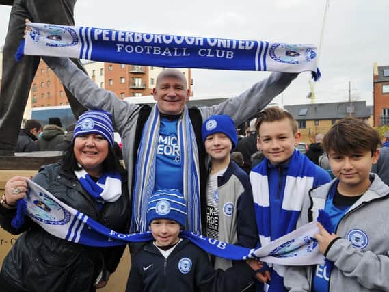 Fans set off from London Road for Villa Park to watch a victorious Posh win 3-1 in the FA Cup on Saturday