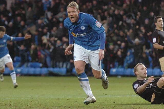 Grant McCann celebrates his winning goal against Leicester in February, 2013.