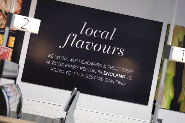 The interior of a typical  M&S Food Hall.