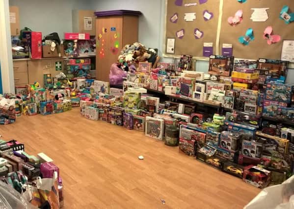 Some of the donated toys
