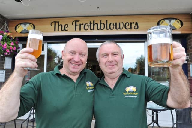 Frothblowers Pub, Werrington joint proprietors  John Lawrence and Steve Williams who are in the running for a Cider Pub of the Year award EMN-170714-172038009