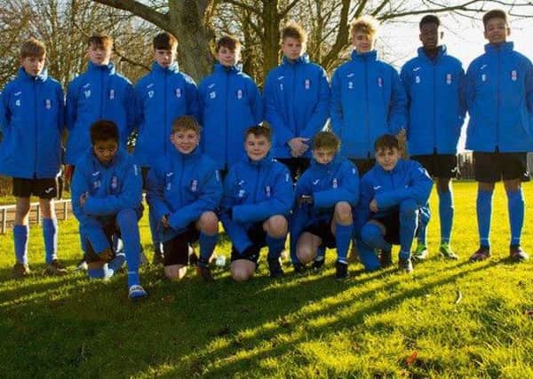 Baston Juniors FC pictured in their new rain jackets sponsored by Larkfleet Homes. Left to right back row are Oliver Tooth, Will Howarth, Leo Brando, Jamie Allen, James Roberts, Harvey Davies, Mapolo Mwansa, Alton Strachan. Front Row left to right are Keelan Walker, Lewis Duncan, Harrison Pearce, Adam Blackbird and Cemal Korkmaz.