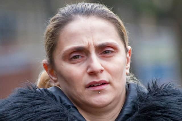 Florina Szitas arrives at court. Pic: Terry Harris