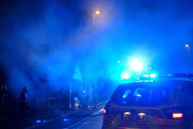 The scene of the fire in March. Photo: @Fencops