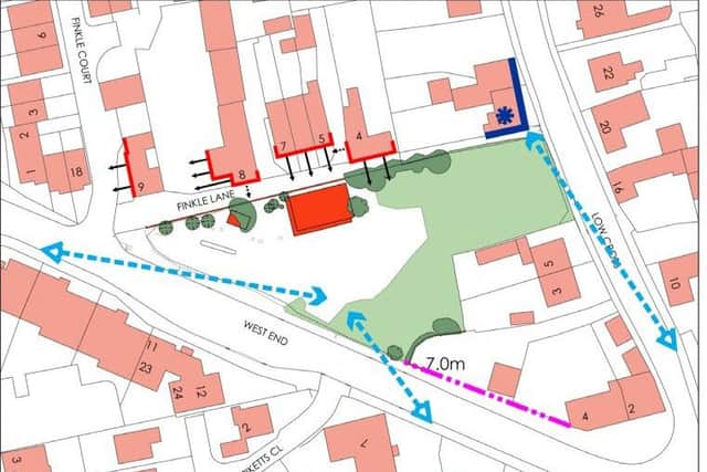 The proposed site for a new convenience store in Whittlesey