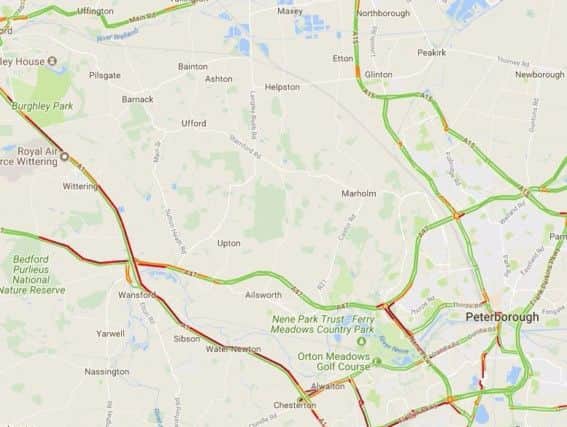 There are long delays on city roads