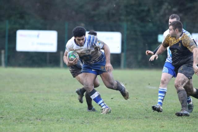 Sitandei Semisi Tei scores a try for the Lions against Longton. Picture: Mick Sutterby