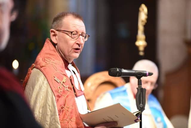 The Installation of The Very Revd. Christopher Dalliston, Dean of Peterborough Cathedral by Bishop of Peterborough Rt Revd. Donald Allister EMN-180120-184022009