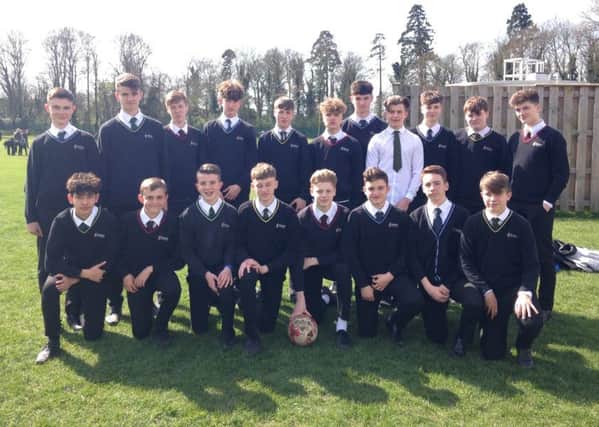 The Nene Park Academy team that reached last years English Schools Under 15 FA Cup final.