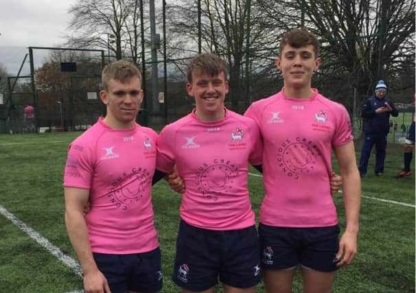 Olly Mann, Jack Trundley and Bradley Hutler played for the Independent Schools XV.
