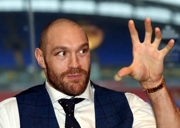 Tyson Fury is speaking at Peterborough Rugby Club in March.