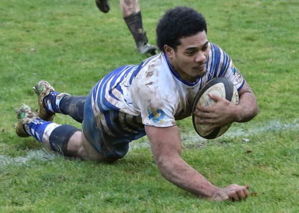 Sitandei Semisi Tei scored a hat-trick of tries. Picture: Mick Sutterby