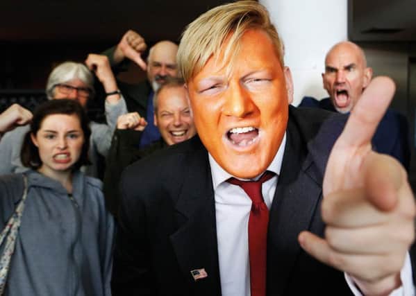 Simon Jay is Donald Trump in Trumpageddon.
PhotobyMurdoMacleod A22CZF