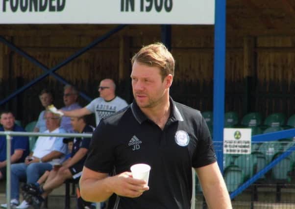 Angry Peterborough Sports manager Jimmy Dean.