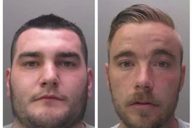 Joel Lawson and Mark Lintott were sentenced for manslaughter and robbery having assaulted pizza delivery driver Ali Qasemi in Peterborough.