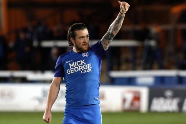 Jack Marriott of Peterborough United acknowledges the supporters at full-time - Mandatory by-line: Joe Dent/JMP - 20/01/2018 - FOOTBALL - ABAX Stadium - Peterborough, England - Peterborough United v Oldham Athletic - Sky Bet League One EMN-180122-080139002