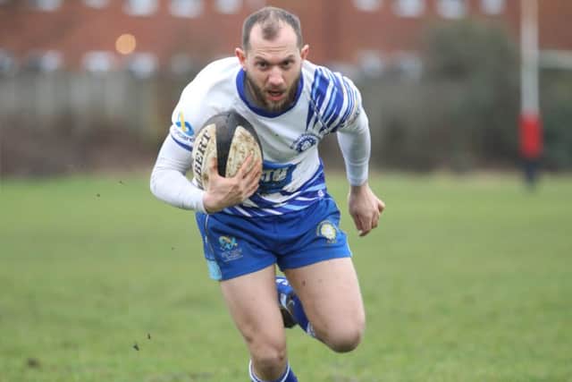 Tom Dougherty scores the Lions first try. Picture: Mick Sutterby