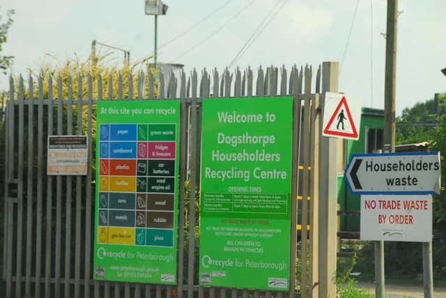 The Household Recycling Centre in Dogsthorpe