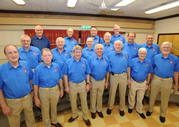 Hereward Harmony Peterborough barber shop singers at Orton Wistow community centre celebrating the group's 30th anniversary. EMN-180126-173650009