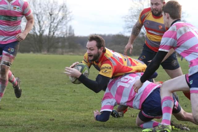 Sarel Pretorius scored three tries for Borough.