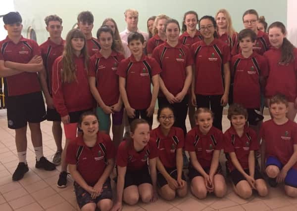 The successful Deepings Swimming Club squad at the Lincolnshire County Championships in Louth.