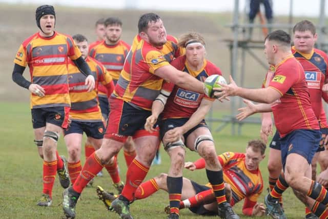 Action from the game betwwen Borough and Old Northamptonians. Picture: David Lowndes
