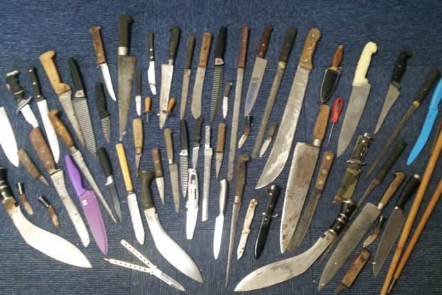 Knives collected in the last amnesty