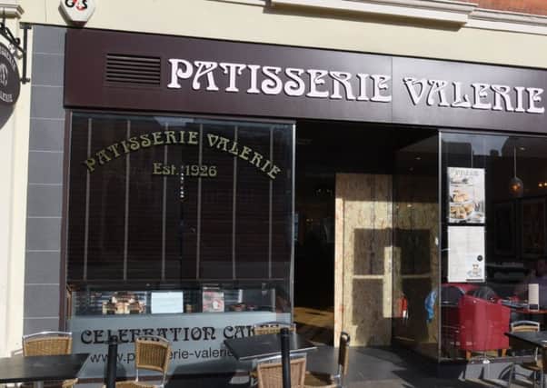Patisserie Valerie in Cathedral Square earlier today