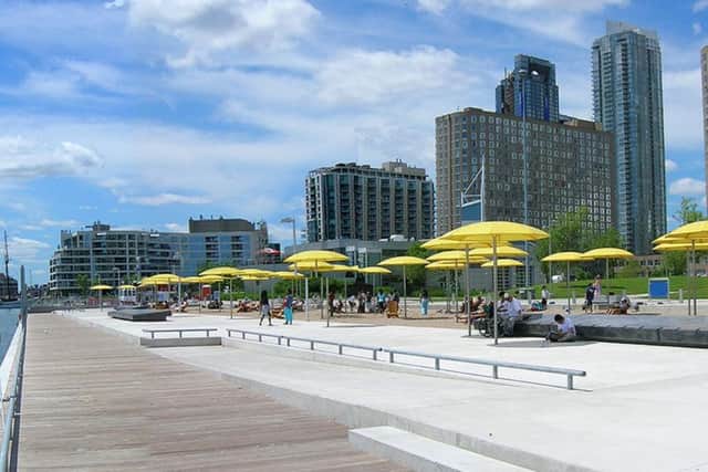 An urban beach photo