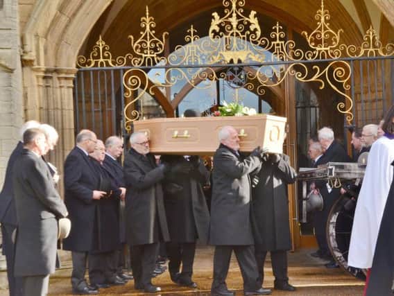Hundreds turned out for the funeral of Roy Bird MBE at Peterborough Cathedral