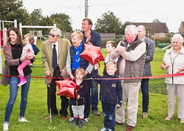 A playground opening ni Yarwell thanks to the community fund