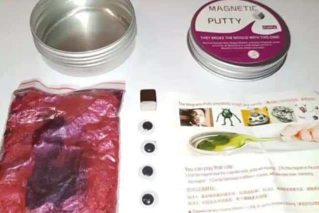 Magnetic putty. Picture: Nothamptonshire Trading Standards.
