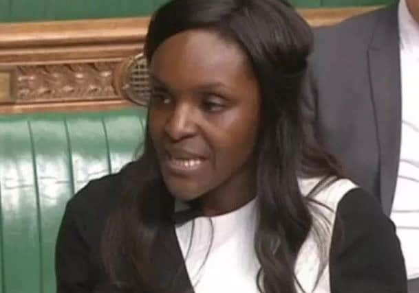 Fiona Onasanya during a House of Commons debate