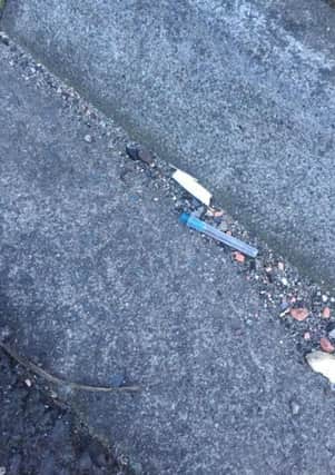 A needle near the East Community Centre in Padholme Road