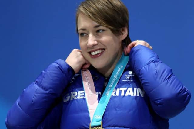 Double gold medal winner Lizzy Yarnold.