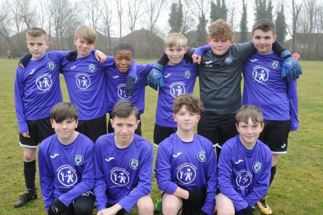 Pictured is the Riverside Rovers Under 13 team beaten 3-2 by Glinton and Northborough Amber in the PFA Cup. From the left they are, back,  Gabriel Goymour, Liam Coleman, Jowapu Mutendi, Jack Walton, Josh Duffy, Callum Ewers, front, Jamie Moorhouse-Tupper, Joseph Reindel, Daniel Richmond and Harvey Driscoll-Freeman.