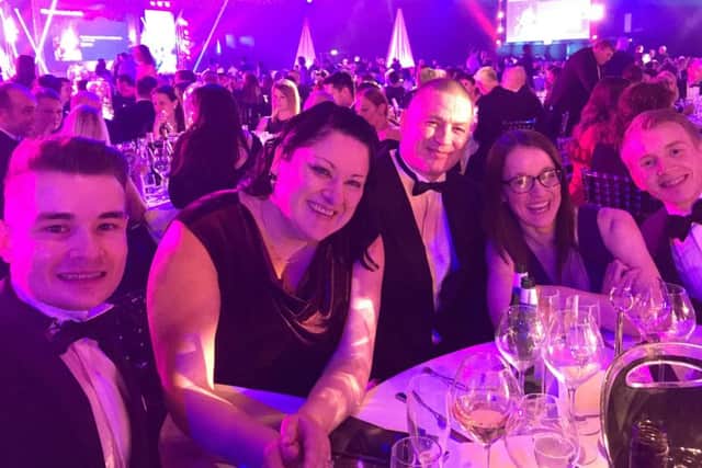 Lindum Group staff at the awards ceremony.