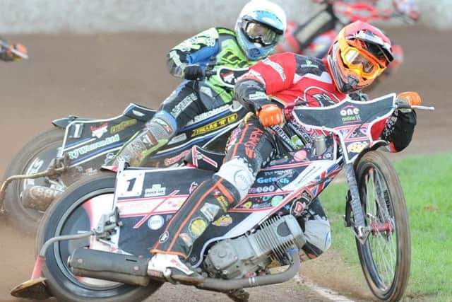 Scott Nicholls guesting for Peterborough Panthers last season.