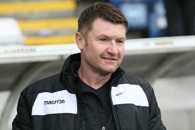 Stamford manager Graham Drury is a happy man.